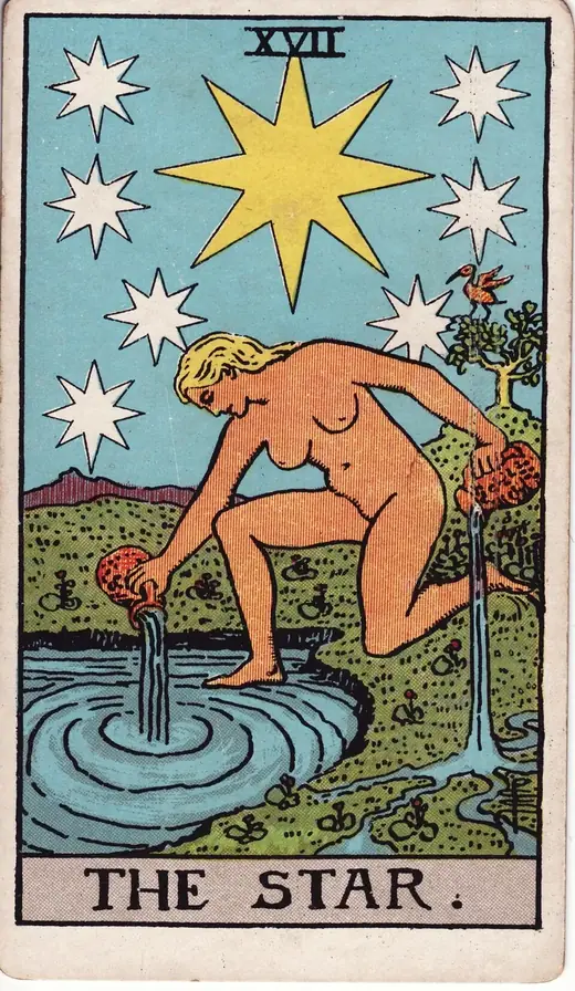 Carta de tarot A Estrela